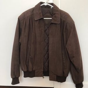 Preston & York brown leather jacket
